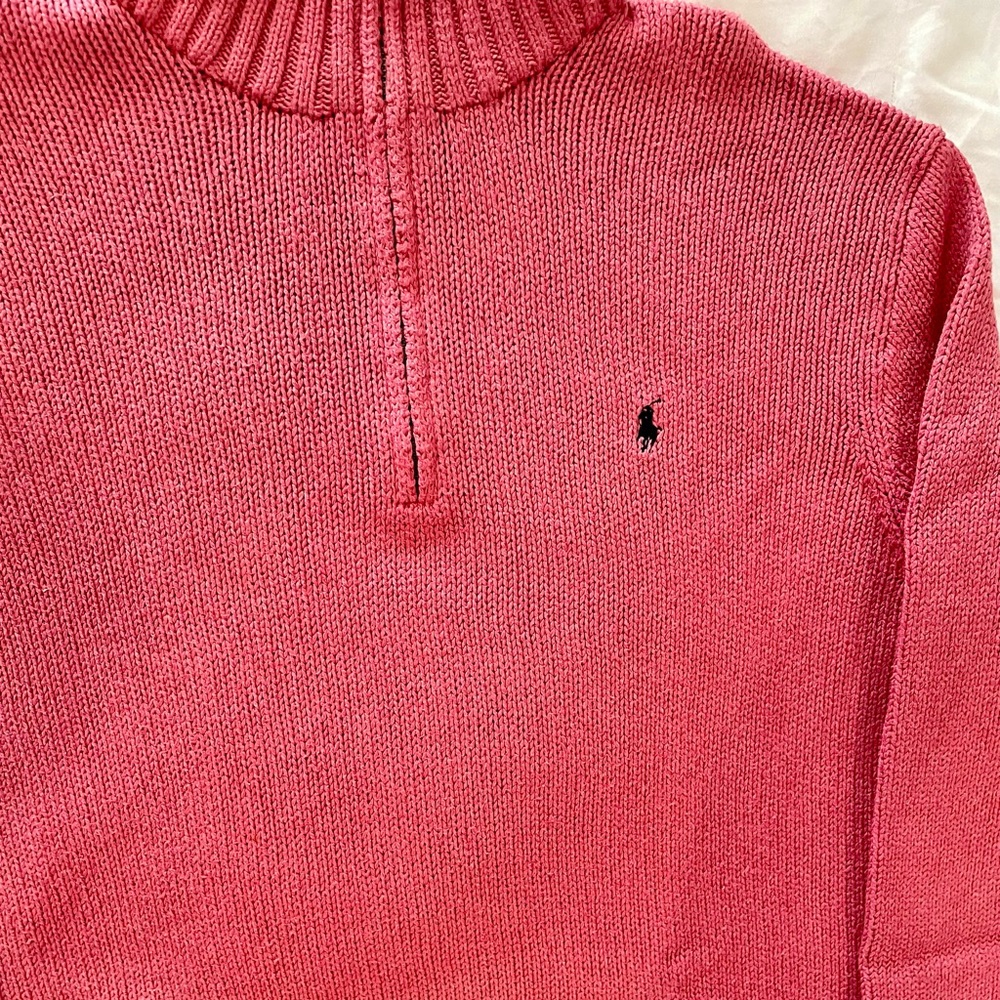 Mens Polo by Ralph Lauren Salmon colored sweater size 2Xl in great condition